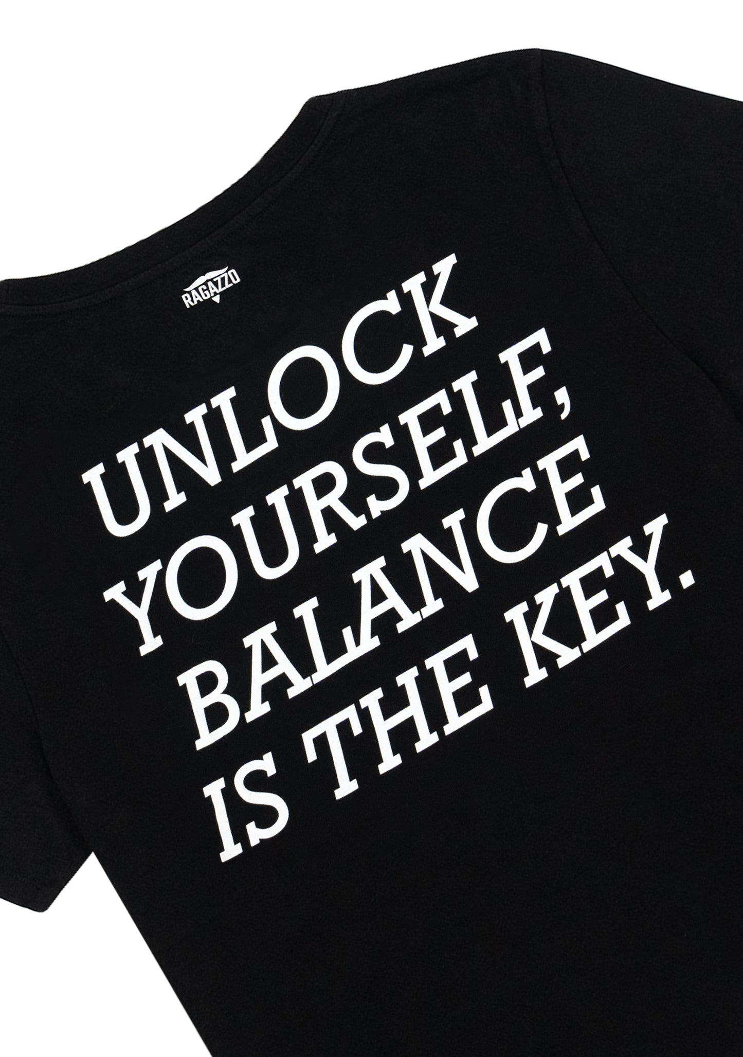 T-Shirt • Black • "Unlock Yourself, Balance is the Key"