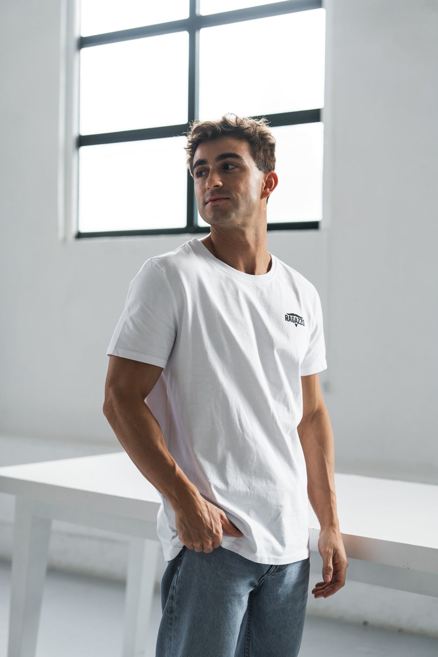 T-Shirt • White • "Motivation Makes You Start, Discipline Keeps You Going"